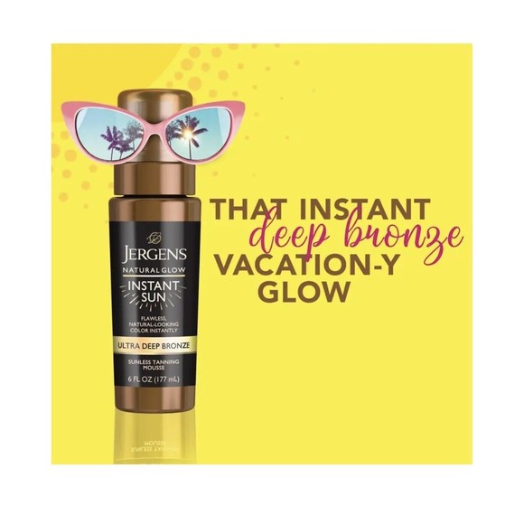Jergens Natural Glow Instant Sun Light Bronze 6oz Sunless Tanning Mousse NEW - Picture 3 of 7